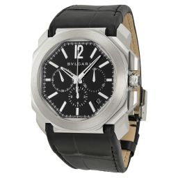 Bvlgari Octo Black Dial Alligator Leather Automatic Men's Watch BGO41BSLDCH