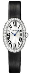 Cartier Baignoire Diamond Bezel 18 kt White Gold Ladies Watch WB520008