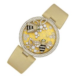 Cartier Bestiaire Bees Decor 18K Yellow Gold Set with Diamonds Dial Ladies Watch HPI00480