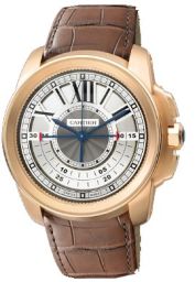 Cartier Calibre de Cartier Central Chronograph 18 kt Rose Gold Men's Watch W7100004