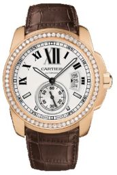 Cartier Calibre De Cartier Diamond Pink Gold Automatic Men's Watch WF100005