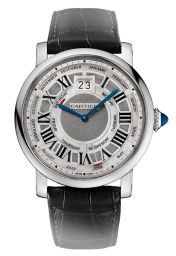 Cartier Rotonde de Cartier Perpetual Calendar Automatic 18 kt White Gold Men's Watch W1580002
