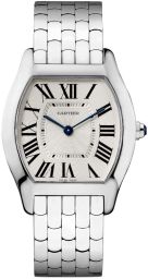 Cartier Tortue Silvered Guilloché Dial Ladies Watch W1556367