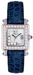 Chopard Happy Sport Diamond Steel Blue Ladies Watch 27/8894/23-11