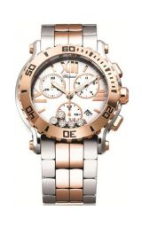 Chopard Happy Sport Mother of Pearl Two-Tone 18k Gold Unisex Watch 288499-6002