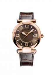 Chopard Imperiale Brown Dial 18K Rose Gold Ladies Watch 384221-5009