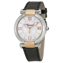 Chopard Imperiale Mother of Pearl Dial Black Leather Strap Ladies Watch 388532-6001