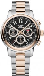 Chopard Mille Miglia Chronograph Black Dial 18 Carat Rose Gold Automatic Men's Watch 158511-6002