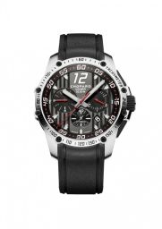 Chopard Superfast Chrono Black Dial Rubber Strap Men's Watch 168535-3001