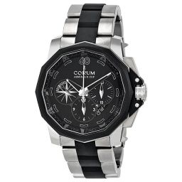 Corum Admiral's Cup Automatic Chronograph Black Dial Titanium Men's Watch 75393506V791AN52