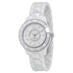 Dior VIII White Diamond-set Dial White Ceramic Ladies Watch CD1235E3C001