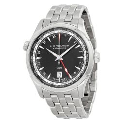 Hamilton Jazzmaster Black Dial GMT Stainless Steel Men's Watch H32695131