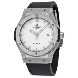 Hublot Classic Fusion Automatic White Dial Rubber Strap Men Watch 542.NX.2610.RX