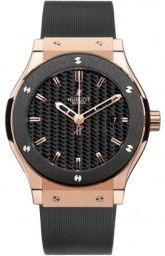 Hublot Classic Fusion Carbon Dial Black Rubber Men's Watch 511.PM.1780.RX