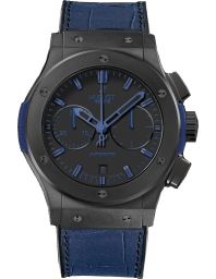 Hublot Classic Fusion Mat Black Dial Rubber And Gummy Alligator Men's Watch521.CI.1190.GR.ABB12
