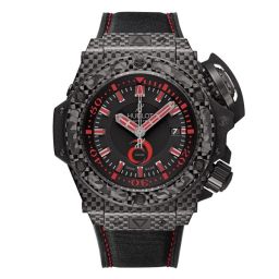 Hublot King Power Alinghi Black Dial Carbon Fiber Rubber Nomex Men's Watch 731QX1140NRAGI12