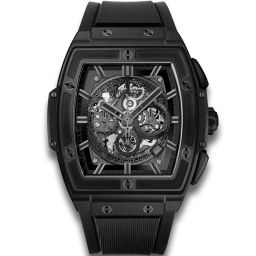 Hublot Spirit of Big Bang All Black Skeleton Dial Ceramic Men's Watch 601.CI.0110.RX