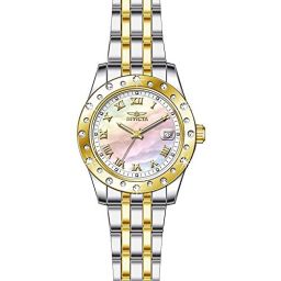 Invicta Angel Mother of Pearl Dial Two-tone Ladies Watch 17489