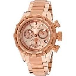 Invicta Bolt Reserve Chronograph Rose Dial Rose Gold-plated Ladies Watch 12460