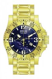 Invicta Excursion Chronograph Blue Dial Gold-plated Men's Watch 80558