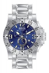 Invicta Excursion Chronograph Blue Dial Stainless Steel Men's Watch 15308