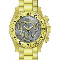 Invicta Excursion Chronograph Platinum Dial Gold-plated Men's Watch 80626