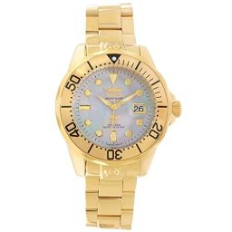 Invicta Grand Diver Mother of Pearl Gold-plated Men's Watch 16033