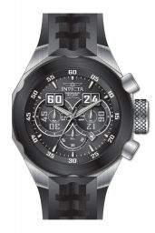 Invicta I-Force Chronograph Black Dial Black Silicone Men's Watch 16927