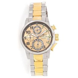 Invicta I-Force Chronograph Gold Dial Two-tone Ladies Watch 17428
