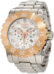 Invicta Reserve Chronograph Silver Dial Stainless Steel Men's Watch 1958