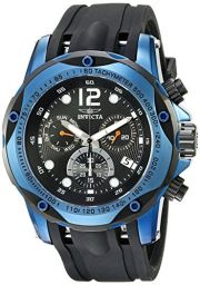 Invicta Speedway Chronograph Black Dial Black Polyurethane Men's Watch 20074