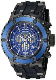 Invicta Subaqua Blue Skeletonized Dial Black Black Rubber Men's Watch 16828