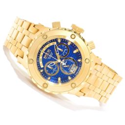 Invicta Subaqua Chronograph Blue Dial Gold-tone PVD Stainless Steel Men's Watch 14469