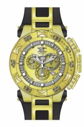 Invicta Subaqua Chronograph Gold Dial Black Polyurethane Men's Watch 15926