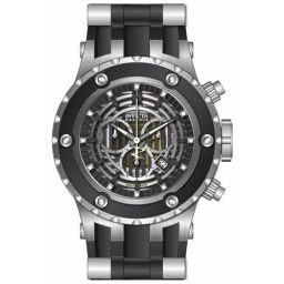 Invicta Subaqua Reserve Chronograph Black Dial Silver-plated Men's Watch 16831