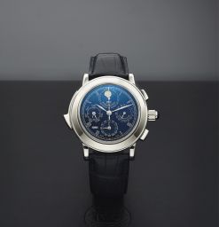 IWC Destriero Scafusia Platinum / Blue / English (IW1868-10)