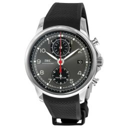 IWC Portugieser Yacht Club Automatic Anthracite Dial Black Rubber Men's Watch 3905-03