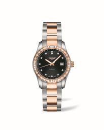 Longines Conquest Classic Automatic 30 Two Tone Black Diamond (L2.285.5.57.7)