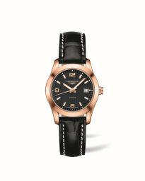 Longines Conquest Classic Automatic 30 Pink Gold Black (L2.285.8.56.3)