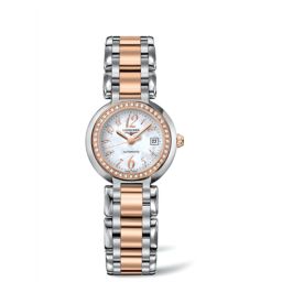 Longines PrimaLuna Automatic 26.5 Two Tone Pink Diamond Funky MOP (L8.111.5.88.6)