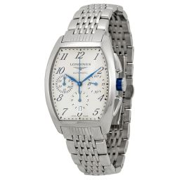 Longines Evidenza Automatic Chronograph Silver Dial Stainless Steel Men's Watch L2.643.4.73.6