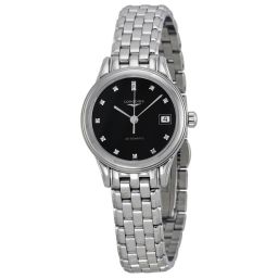 Longines Flagship Black Dial Diamond Ladies Watch L42744576