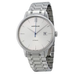 Montblanc Meisterstuck Heritage Automatic Silver Dial Brown Leather Men's Watch 111581