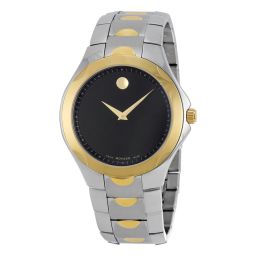 Movado Luno Sport Black Dial Two Tone Men's Watch 0606906