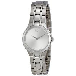 Movado Silver Dial Stainless Steel Ladies Watch 0606451