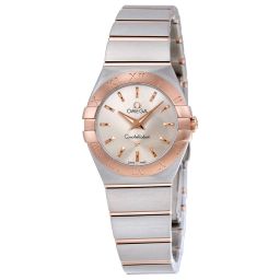 Omega Constellation Silver Dial Stainless Steel and 18K Rose Gold Ladies Watch 123.20.24.60.02.001