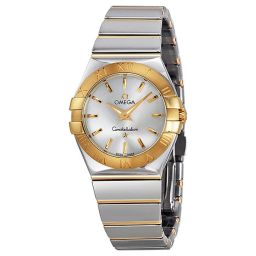 Omega Constellation Silver Dial Yellow Gold and Stainless Steel Ladies Watch 12320276002004