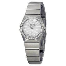 Omega Constellation White Mother of Pearl Dial Stainless Steel Ladies Watch 12315246055006