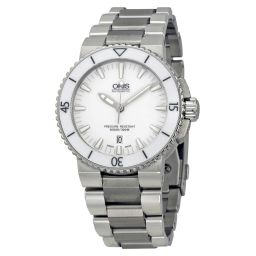 Oris Aquis White Dial Stainless Steel Automatic Men's Watch 733-7653-4156MB