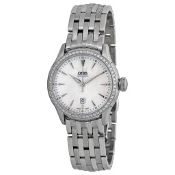 Oris Artelier Mother of Pearl Dial Stainless Steel Ladies Watch 561-7604-4956MB